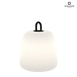 Lampada da terra a batteria COSTA 2.0 Tunable White, commutabile, con maniglia IP65, Nero, Bianco dimmerabile