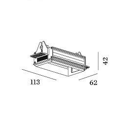 Cornice di montaggio per luci STRANGE PETIT 2.0