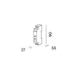 LED Dimmer DIN RAIL, fr Schaltschrank, IP30, 230V, max. 200W, Phasenabschnitt, wei