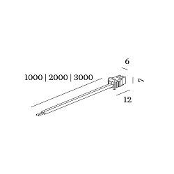 through wiring LED MODULE, black