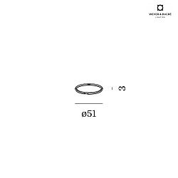 Zubehr fr Lampenring  5cm - Sprengring (MR16 / LED / PAR16), max. 12W, schwarz