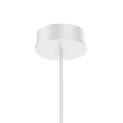 Single-Baldachin, rund,  8.4cm, Aufbau, fr 1 Pendelleuchte mit offenem Kabel (exkl.), wei