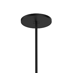 Rosone a soffitto SHIEK / BOX / DOCUS (...) 1 elemento, rotondo, senza paralume, mezzo incasso, nero jet