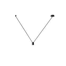 Accessory for WIRO - suspension set DECENTER 1.0 for 1 shade, E27, with canopy, 600cm