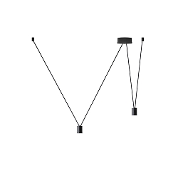 Accessory for WIRO - suspension set DECENTER 2.0 for 2 shades, 2x E27, with multi canopy, 600cm