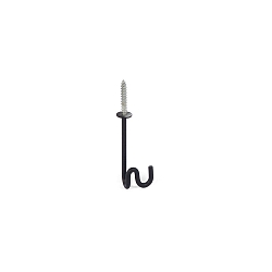 Crochet de fixation MULTI-BASE HOOK FOR 6MM DOVEL mcanique, noir profond
