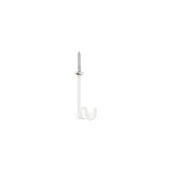 Crochet de fixation MULTI-BASE HOOK FOR 6MM DOVEL mcanique, blanc clatant