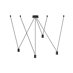 Accessory for WIRO - suspension set DECENTER 4.0 for 4 shades, 260cm, 4x E27, with multi canopy