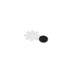Rosone a soffitto SHIEK / BOX / DOCUS (...) 3 elemento, rotondo, senza paralume, versione a montaggio superficiale, nero jet