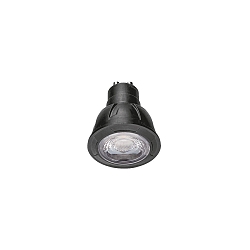 LED Reflektorlampe PAR16 LED 3000K B 6.5W GU10 220-240VAC DIM CRI90, schwarz, klar