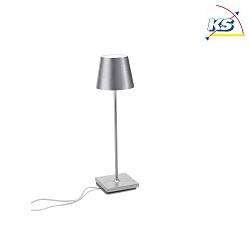 Lampe de table  POLDINA PRO dimmable IP65, feuille d'argent gradable