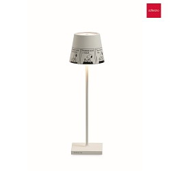 Lampe de table  POLDINA x PEANUTS IP65, blanche gradable