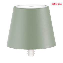 Luce a batteria POLDINA STOPPER IP54, verde salvia dimmerabile