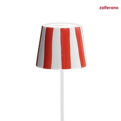 Paralume POLDINA, a righe, Rosso