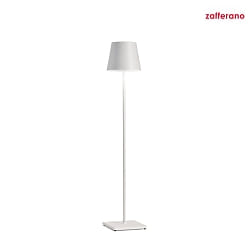 Outdoor LED Akku-Stehleuchte POLDINA XXL, IP54, max. 150cm, 2700K/3000K, mit USB-Anschluss, dimmbar, mattwei