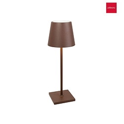 Lampe de table  accu POLDINA L DESK IP54, rouille gradable