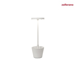 LED Akku-Tischleuchte POLDINA REVERSO, 2,3W, 2200K|2700K|3000K, 241lm|250lm|262lm, CRI>80, IP54, dimmbar, wei