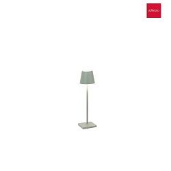 Lampe de table  accu POLDINA MICRO IP65, vert sauge gradable