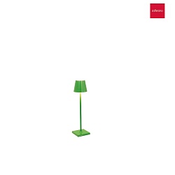 Lampada da tavolo a batteria POLDINA MICRO IP65, Verde dimmerabile