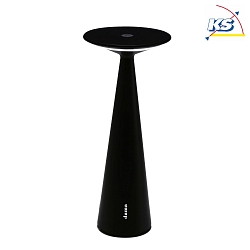 Lampada da tavolo DAMA PRO dimmerabile IP54, Nero opaco dimmerabile