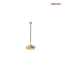 battery table lamp PINA  IP54, gold dimmable