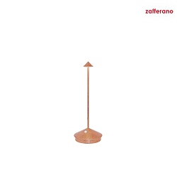 battery table lamp PINA  IP54, copper dimmable