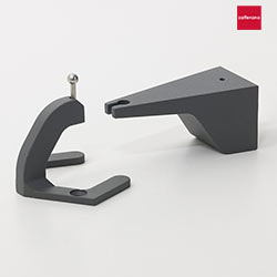 wall holder PENCIL MODULO LUCE, dark grey