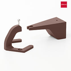 wall holder PENCIL MODULO LUCE, rust