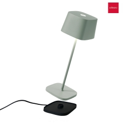 battery table lamp OFELIA TAVALO PRO dimmable IP65, matt, sage dimmable