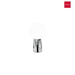 LED Akku-Tischleuchte OLIMPIA TAVOLO PRO, IP54, H 26cm, mit Touch-Dimmer, chrom