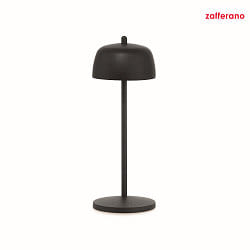battery table lamp CIRCE IP65, black matt dimmable