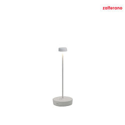 Lampada da tavolo a batteria SWAP  IP65, bianco opaco dimmerabile