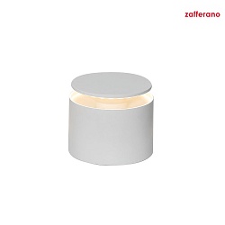 Lampe de table  accu PUSH-UP TAVOLO PRO cylindrique, rglable, avec diffuseur IP54, blanche, laqu gradable