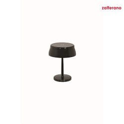 battery table lamp SISTER LIGHT MINI IP65, glossy, pearl black dimmable