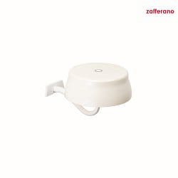 battery wall luminaire SISTER LIGHT IP65, glossy, pearl white dimmable