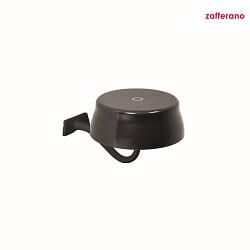 battery wall luminaire SISTER LIGHT IP65, glossy, pearl black dimmable