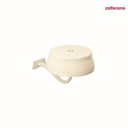battery wall luminaire SISTER LIGHT IP65, polished aluminium, ivory dimmable