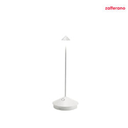 Lampada da tavolo a batteria PINA TAVOLO PRO IP54, bianco, laccato dimmerabile