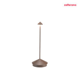 Lampe de table  accu PINA TAVOLO PRO IP54, rouille, laqu gradable