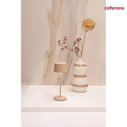 Lampada da tavolo a batteria OLIVIA MICRO IP65, opaco, sabbia dimmerabile
