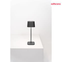 Lampe de table  accu OFELIA TAVOLO PRO IP65, gris fonc, laqu gradable