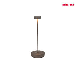 LED Akku-Tischleuchte SWAP Hhe 29cm, 2W 2200/2700/3000K 141/168/192lm IP65 CRI>90, titan matt
