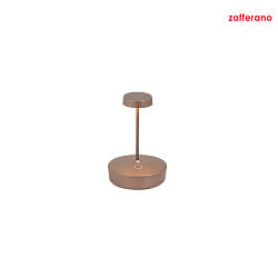 LED Akku-Tischleuchte SWAP MINI Hhe 14,8cm, 2W 2200/2700/3000K 141/168/192lm IP65 CRI>90, bronze matt