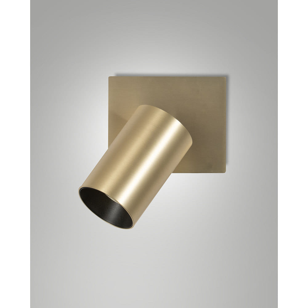 Lese-Spot FLORES, IP20 IK08, 1-flammig, 10cm, GU10 max. 7.5W, Schalter auf Wandplatte, verstellbar