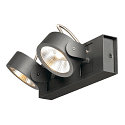 Luminaire de plafond KALU LED 2, noir  