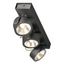 KALU LED 3 Wall and Ceiling luminaire, 60, black
