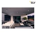 SLV Outdoor Luminaire ROX CEILING OUT, QPAR11, IP44, GU10 max. 50W,, alu brushed