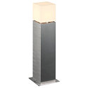 Luce con piedistallo SQUARE POLE 60 IP44, Acciaio inossidabile
