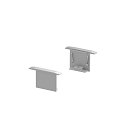 GRAZIA 20 Recessed profile Endcaps, 2 items, alu