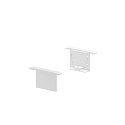 GRAZIA 20 Recessed profile Endcaps, 2 items, white